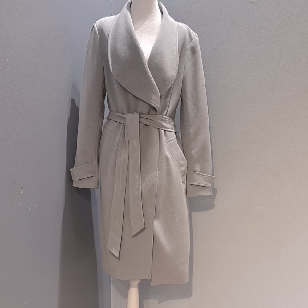 Kenneth Cole New York Gray Belted Coat